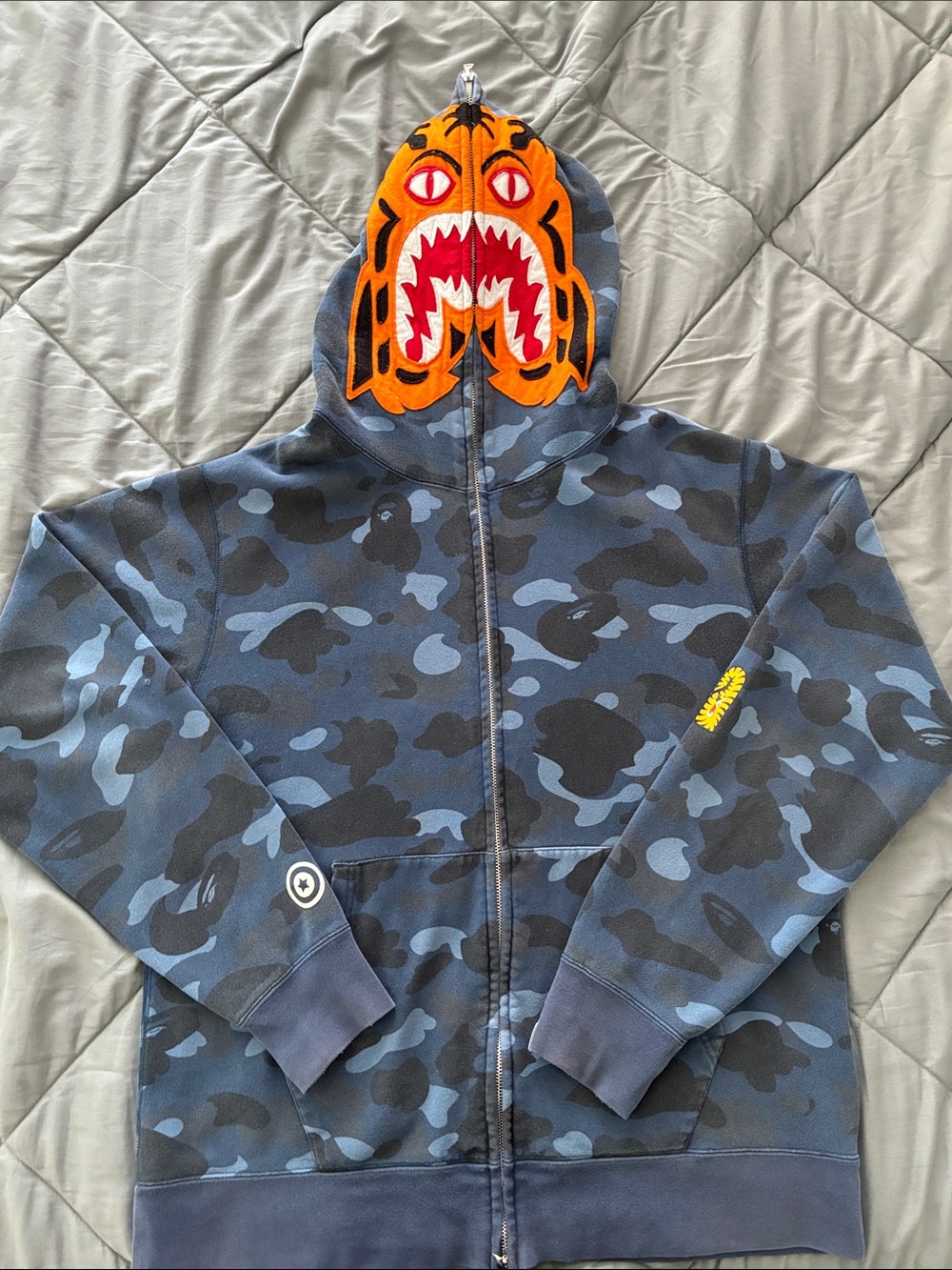 A Bathing Ape Tiger Camo Full-Zip Hoodie